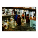 Assorted Chemicals in Bottles