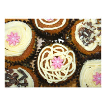 Assorted Cup Cakes  Invitation