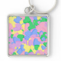 Assortment Pastel Sugar Candy Valentine Hearts keychains