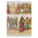 Assyrian Dress, from 'Trachten der Voelker', 1864 Greeting Cards
