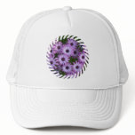 Aster Flowers Baseball Hat