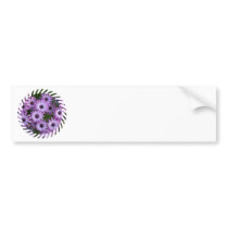 Aster Flowers Bumper Sticker