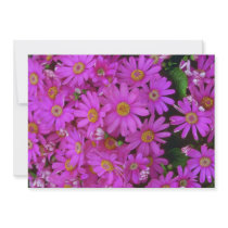 Aster Flowers Personalised Invitation