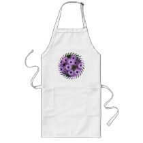 Aster Flowers Long APron