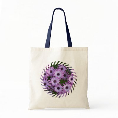 Aster Flowers Small Tote Bag by PerennialGardens