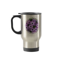 Aster Flowers Stainless Travel Mug