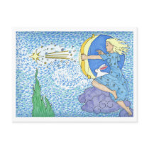 Asteria shoots a star postcards