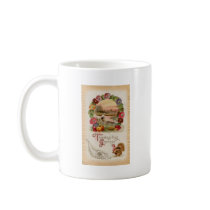 Asters, Cornucopia & Turkey Thanksgiving Coffee Mugs