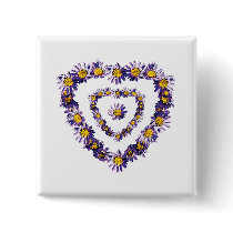 Asters Heart Button