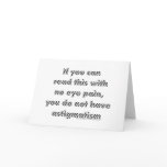 Astigmatism Lt Greeting / Note Card
