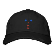 Astonished Embroidered Distressed  Chino Cap Embroidered Baseball Cap