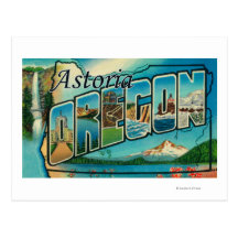 Astoria, Oregon - Large Letter Scenes Post Cards