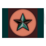 Astra Metallica Orange Greeting Cards