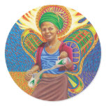 Astral Angel  Round Stickers