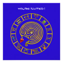 ASTRAL LABYRINTH , black and white ,blue red Announcement