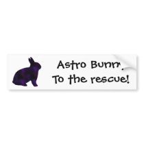 Astro Bunny Bumper Sticker