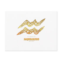 Astrocelt  series Aquarius Post Cards