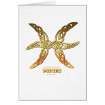 Astrocelt  series Pisces Greeting Cards