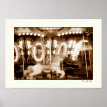 Astroland Carousel Poster