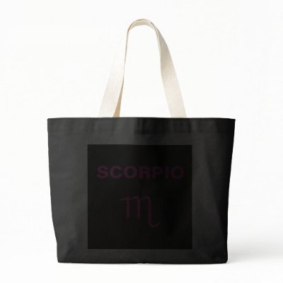 Astrological Sign and Symbol - Scorpio Canvas Bags by Lessandra