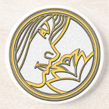 Astrological sign of Virgo Drink Coaster
