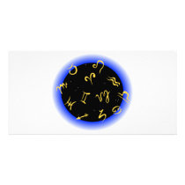 Astrological Symbols Personalized Photo Card