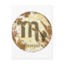 Astrology Grunge Scorpio Post Card
