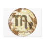 Astrology Grunge Scorpio Postcards