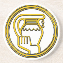 Astrology Sign of Aquarius Coasters