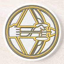 Astrology Sign of Sagittarius, the Archer Drink Coaster