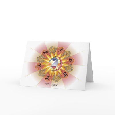Astrology Spirit Greetings Card by Red_Girl