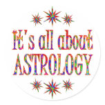 ASTROLOGY ROUND STICKER