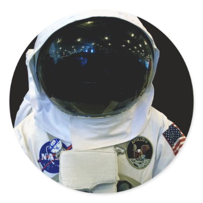 Astronaut 1b Stickers by buffaloworks