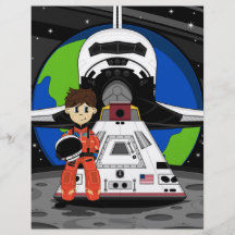 Astronaut and Space Shuttle Flyer