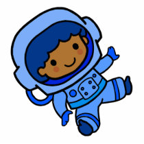 Astronaut boy cut out