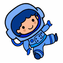 Astronaut Boy Photo Cutout