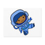 Astronaut boy postcard