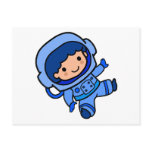 Astronaut Boy Postcard