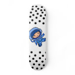 Astronaut Boy skateboards