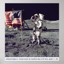 Astronaut Cernan on the Moon Apollo 17 1972 Posters