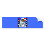 Astronaut dachshund bumper stickers