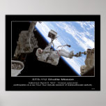 Astronaut David A. Wolf STS-112 Space Walk posters
