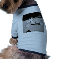 Astronaut driving Lunar Lander on the Moon Pet Clothes