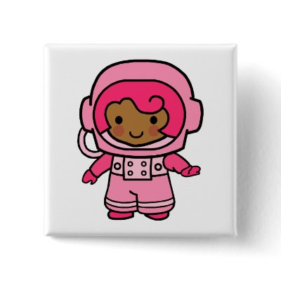 Astronaut Girl Pin by OccupationStation
