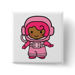 Astronaut Girl Pin