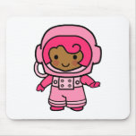 Astronaut Girl Mouse Pad