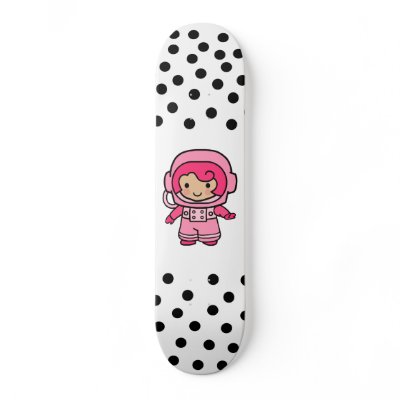 Astronaut Girl Skateboard by OccupationStation