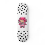 Astronaut Girl skateboards