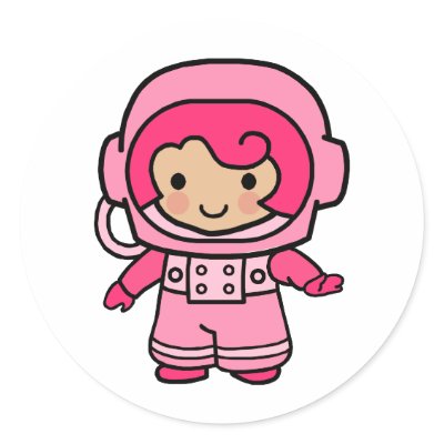 Astronaut Girl Sticker by OccupationStation
