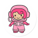 Astronaut Girl stickers